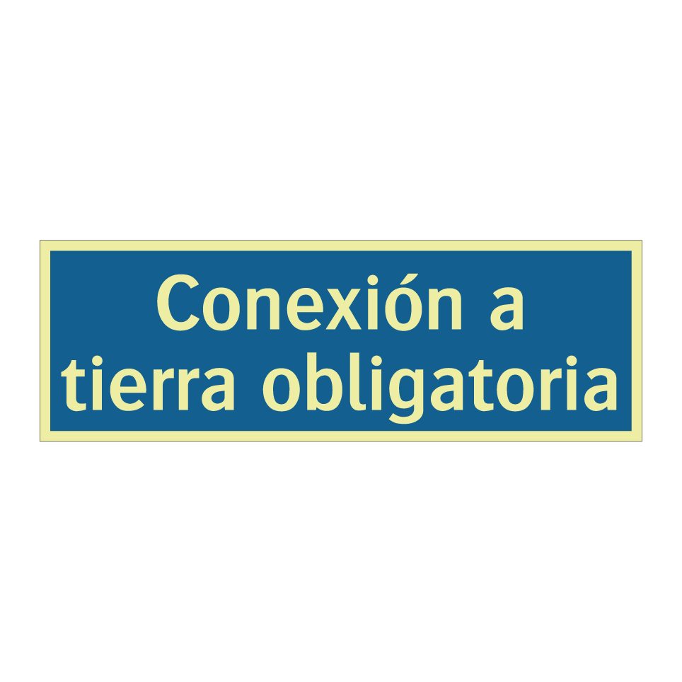 Conexión a tierra obligatoria