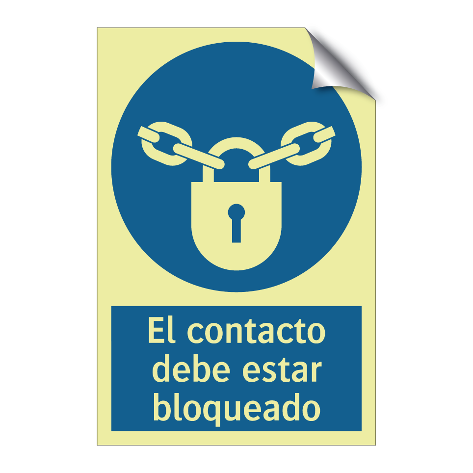 El contacto debe estar bloqueado