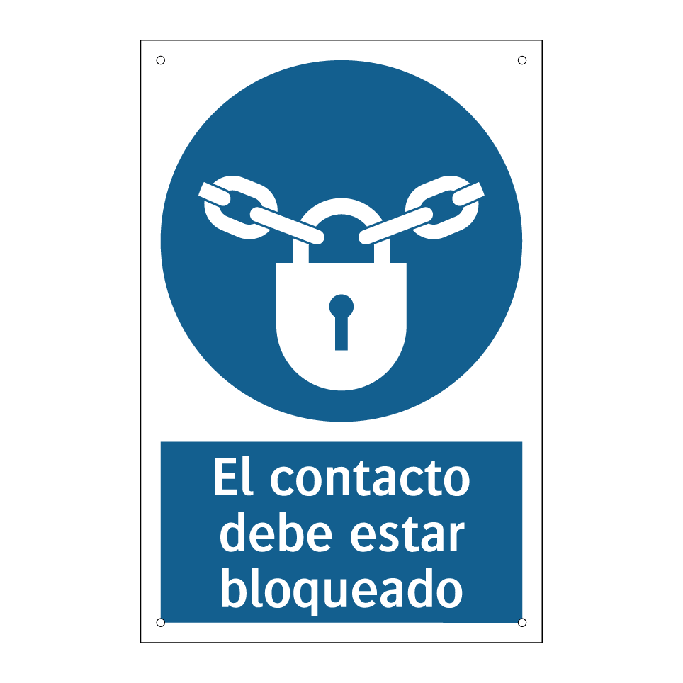 El contacto debe estar bloqueado