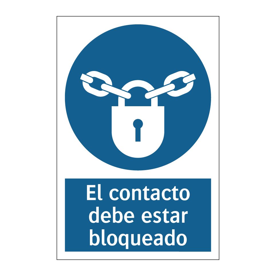 El contacto debe estar bloqueado