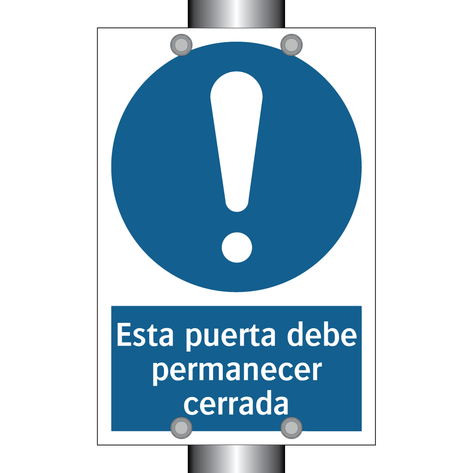 Esta puerta debe permanecer cerrada