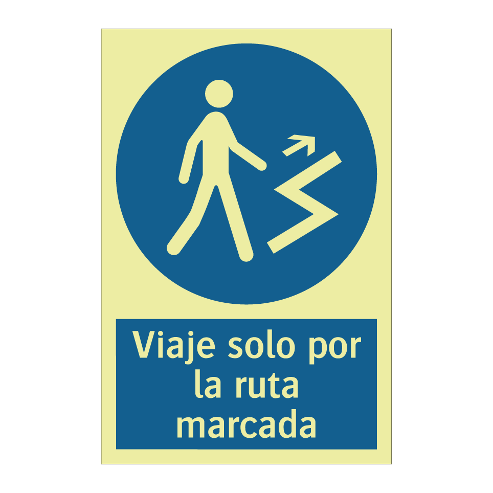 Viaje solo por la ruta marcada