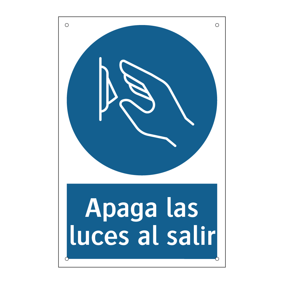 Apaga las luces al salir