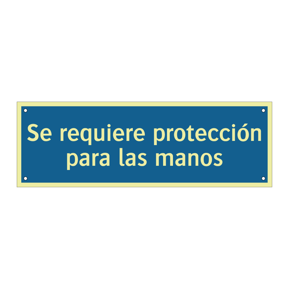 Se requiere protección para las manos