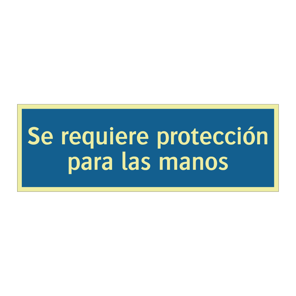 Se requiere protección para las manos