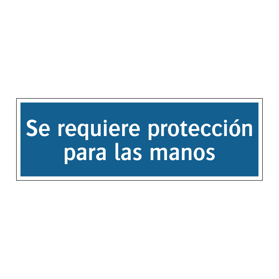Se requiere protección para las manos