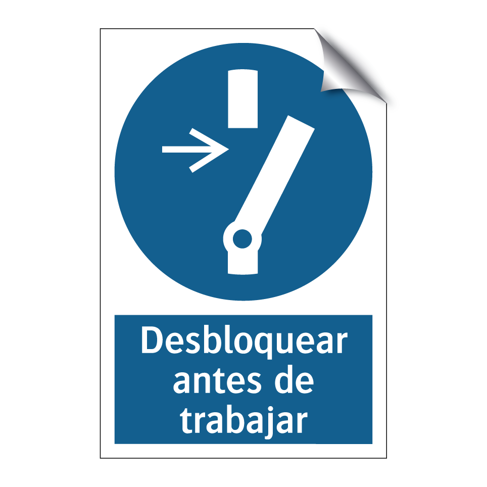 Desbloquear antes de trabajar