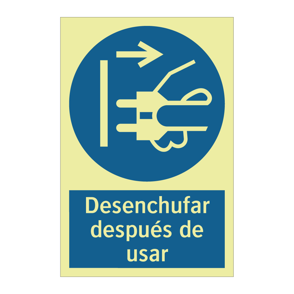 Desenchufar después de usar