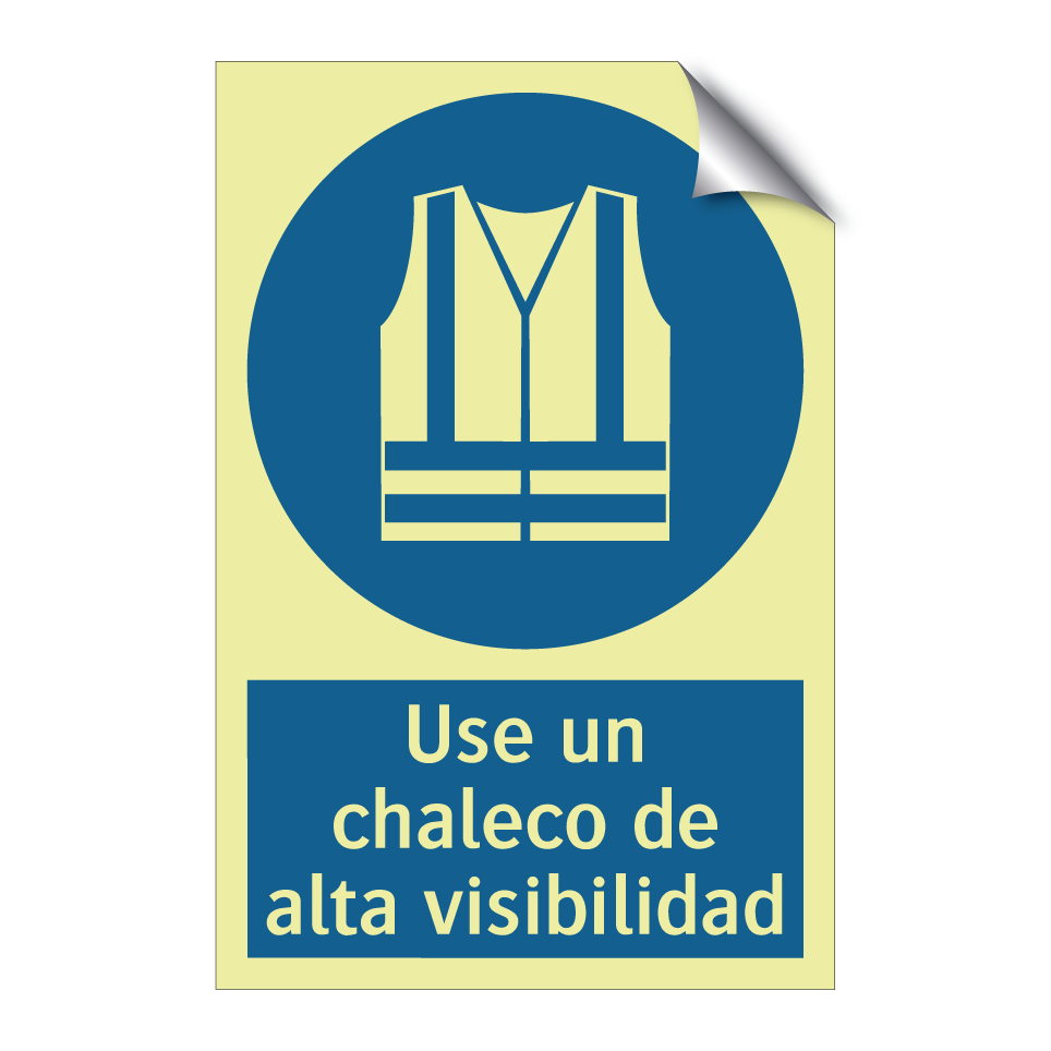 Use un chaleco de alta visibilidad