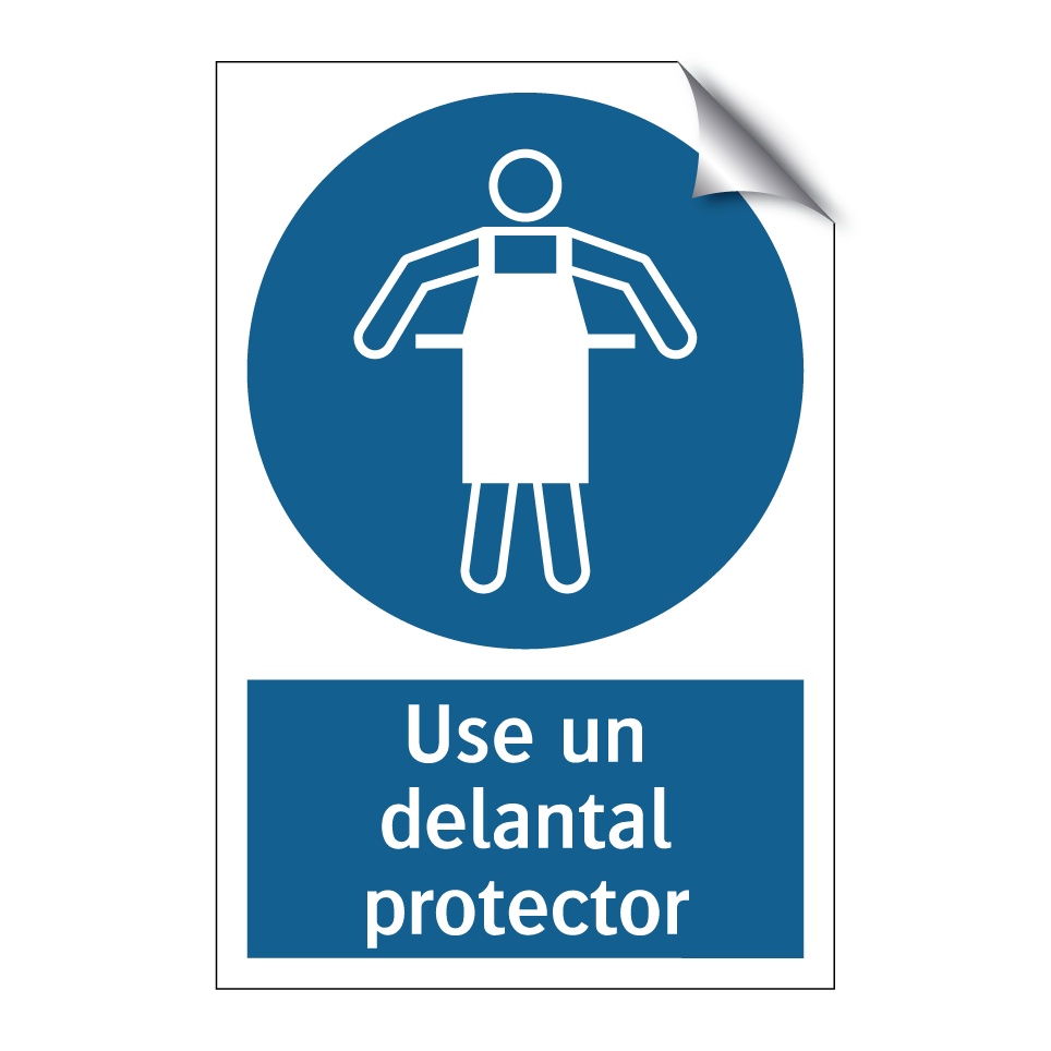 Use un delantal protector