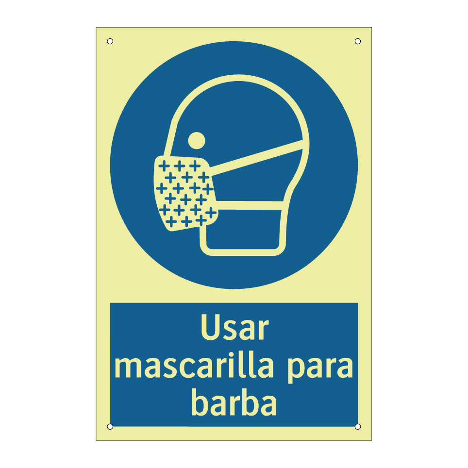 Usar mascarilla para barba