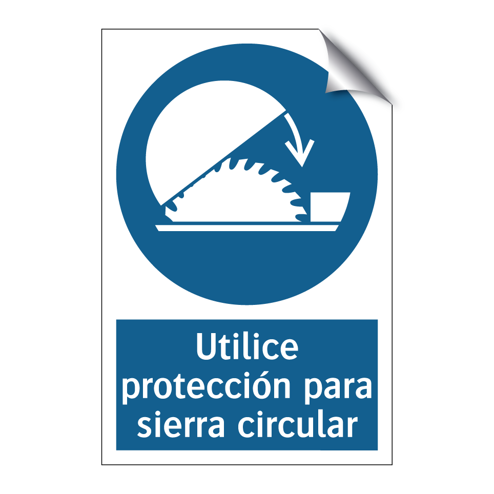 Utilice protección para sierra circular