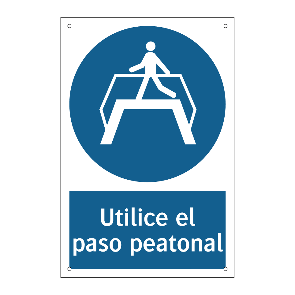 Utilice el paso peatonal