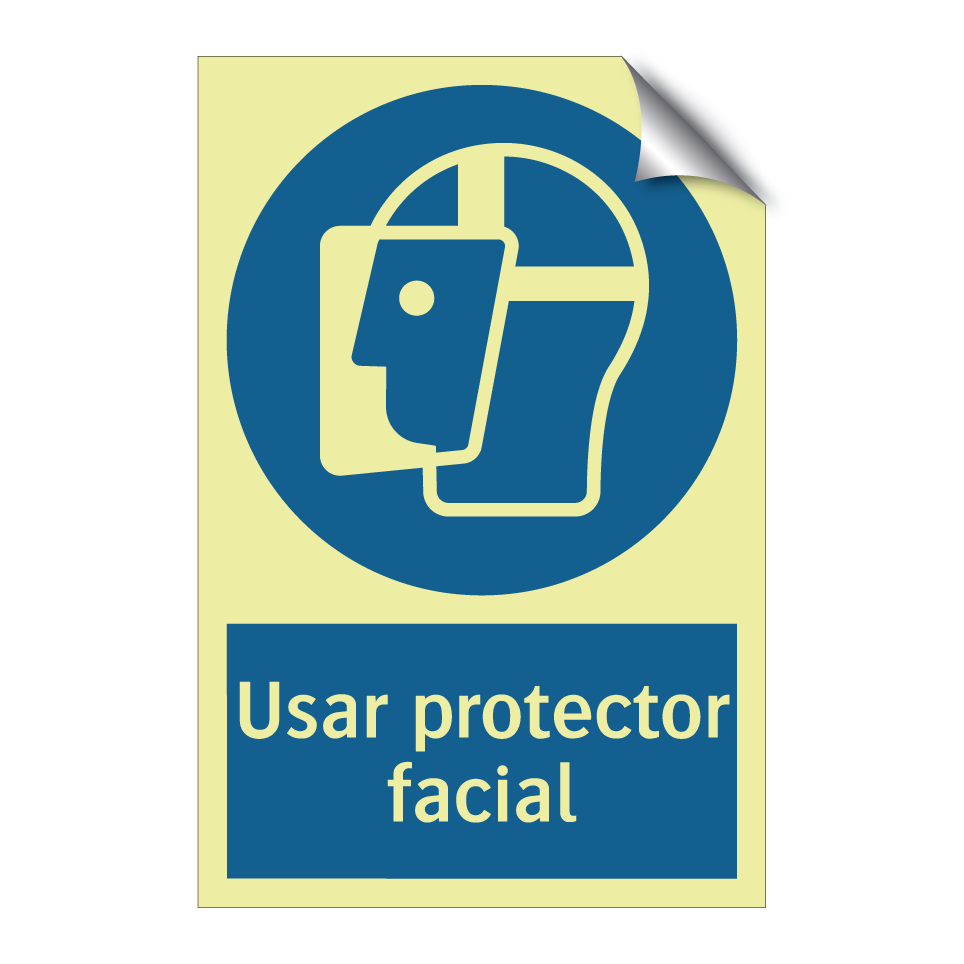 Usar protector facial