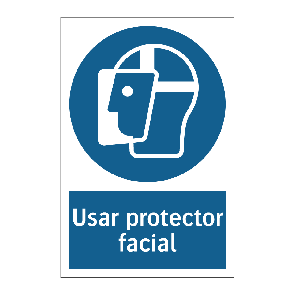 Usar protector facial