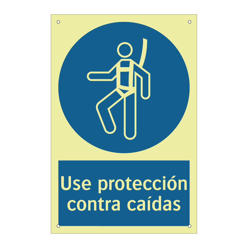 Use protección contra caídas