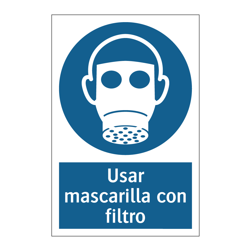 Usar mascarilla con filtro