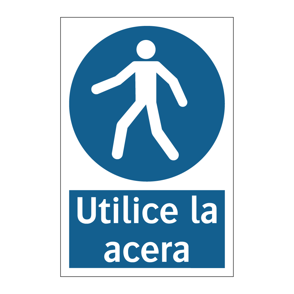 Utilice la acera