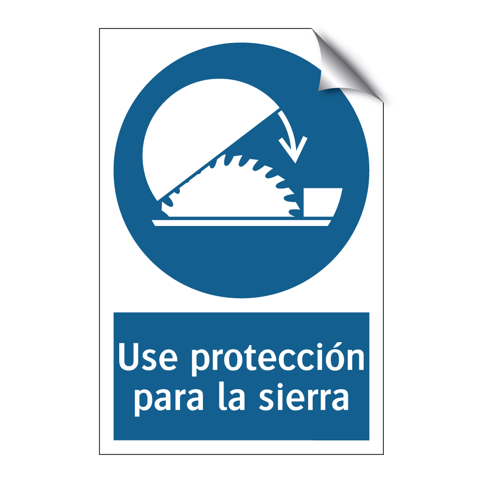 Use protección para la sierra