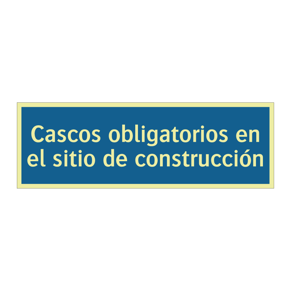 Cascos obligatorios en el sitio de construcción