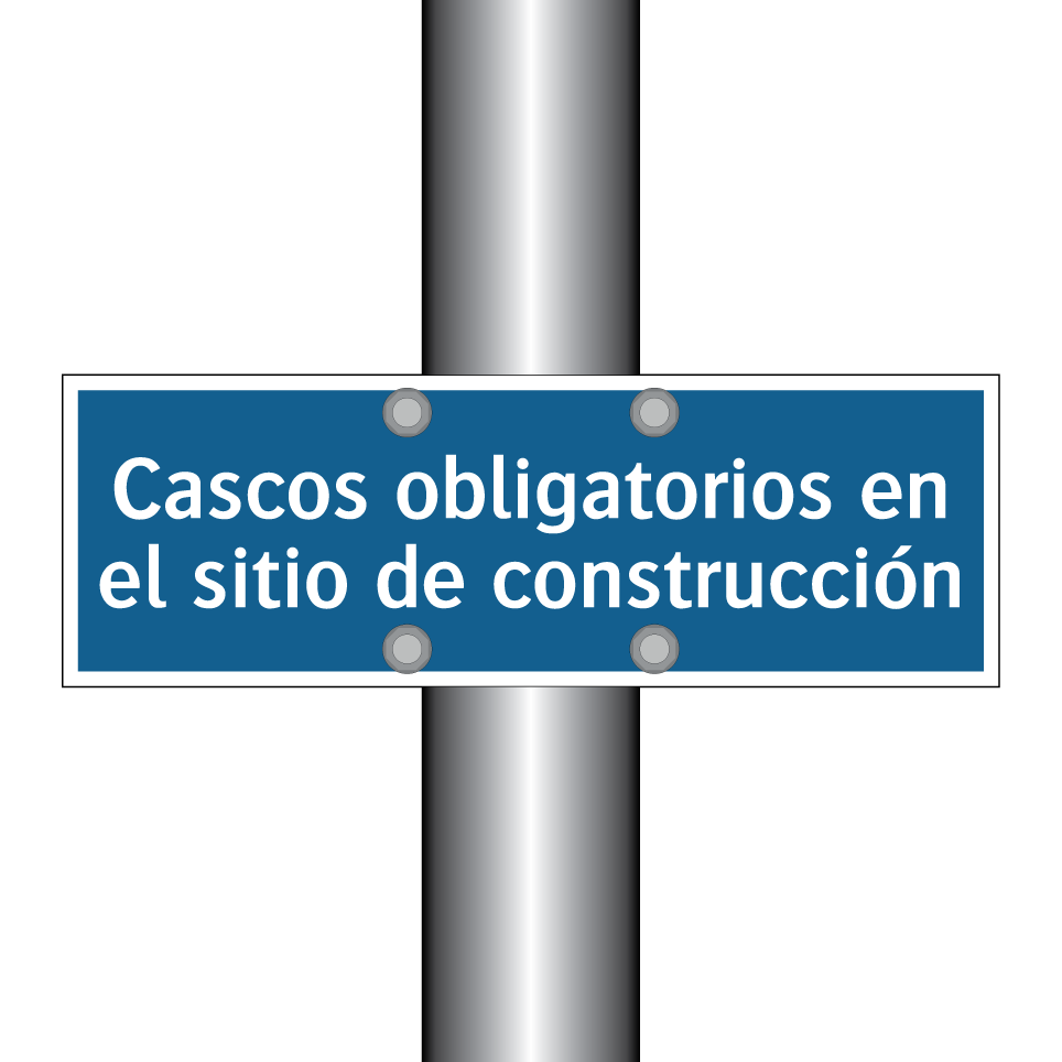 Cascos obligatorios en el sitio de construcción