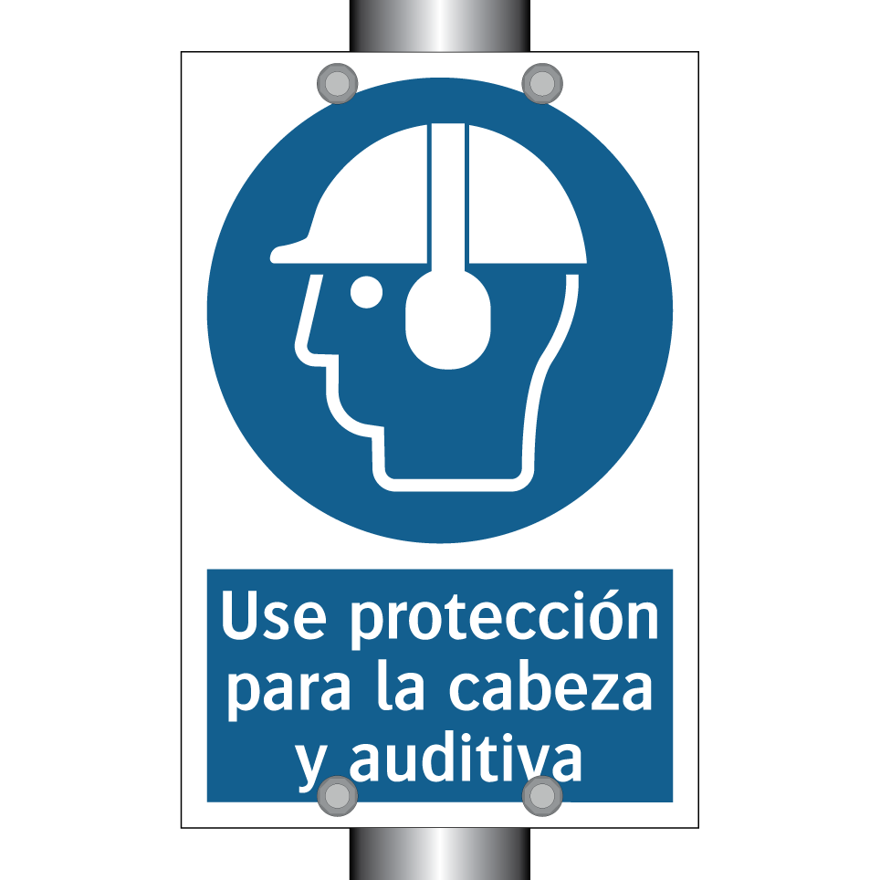 Use protección para la cabeza y auditiva