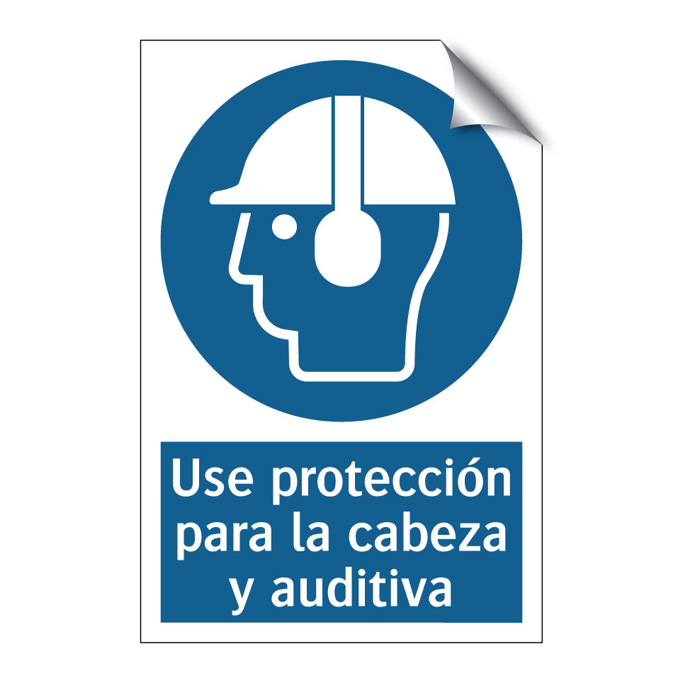Use protección para la cabeza y auditiva