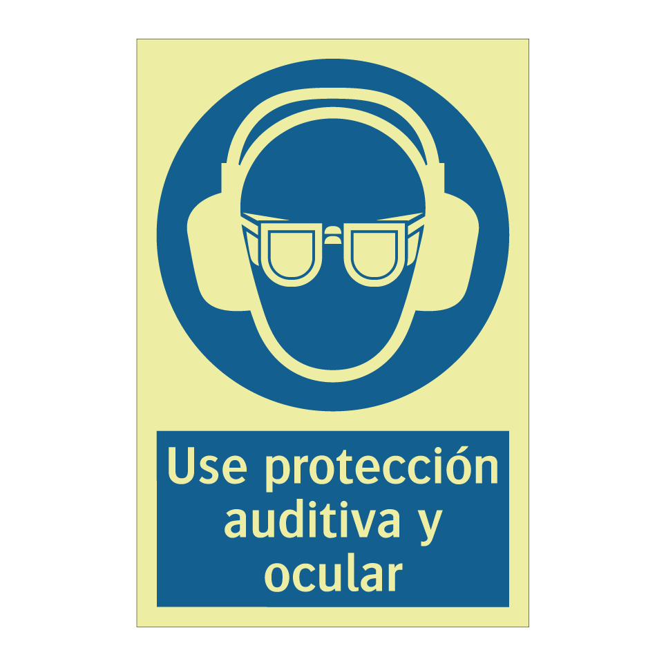 Use protección auditiva y ocular