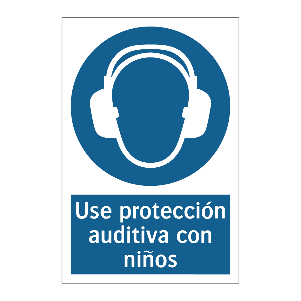 Use protección auditiva con niños