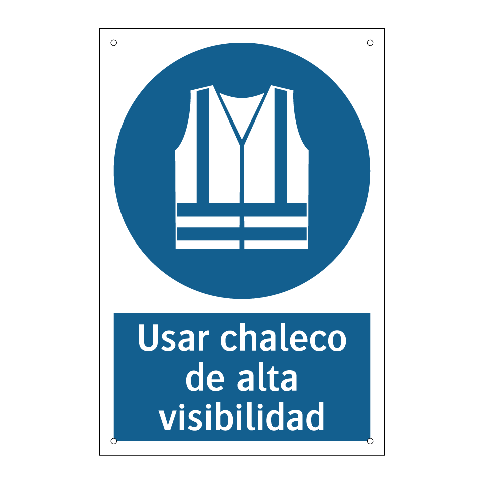 Usar chaleco de alta visibilidad