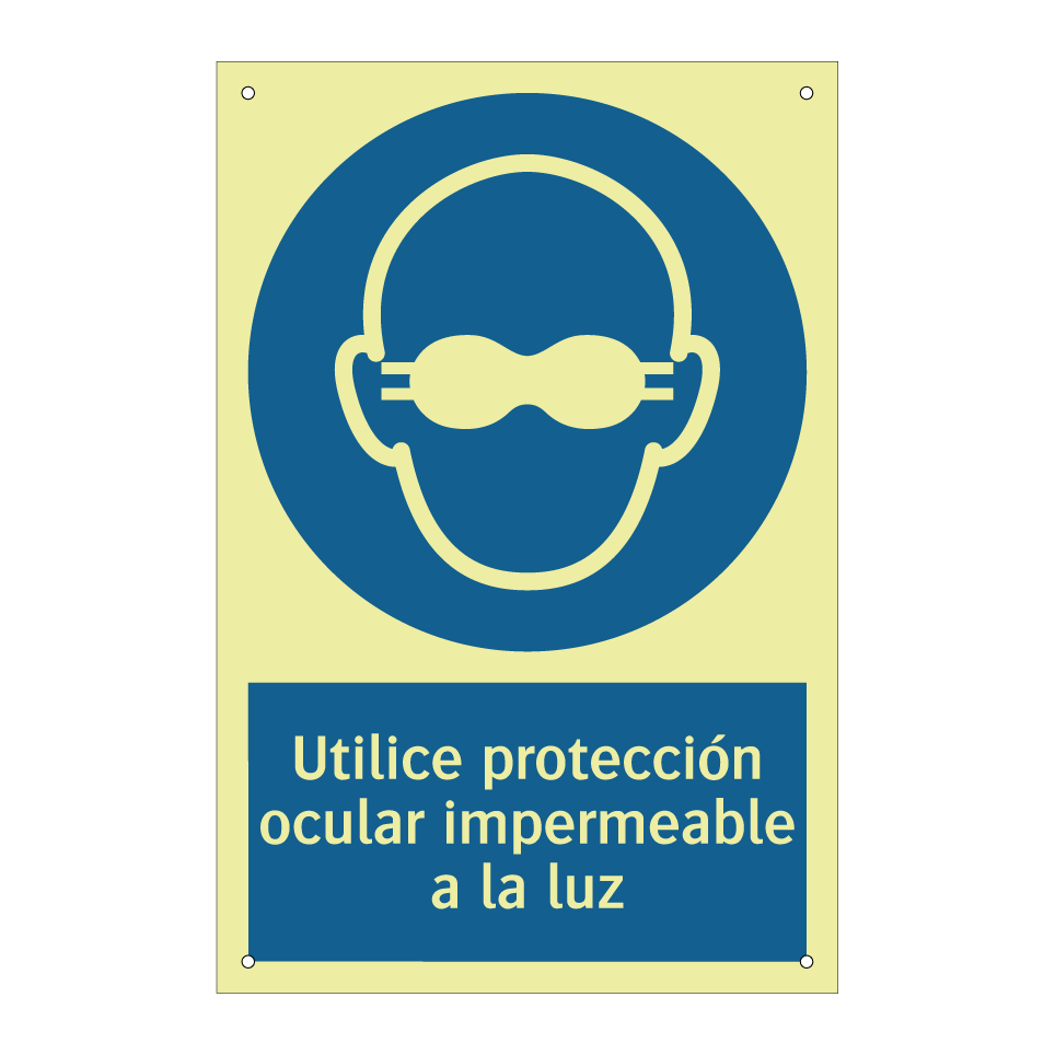 Utilice protección ocular impermeable a la luz