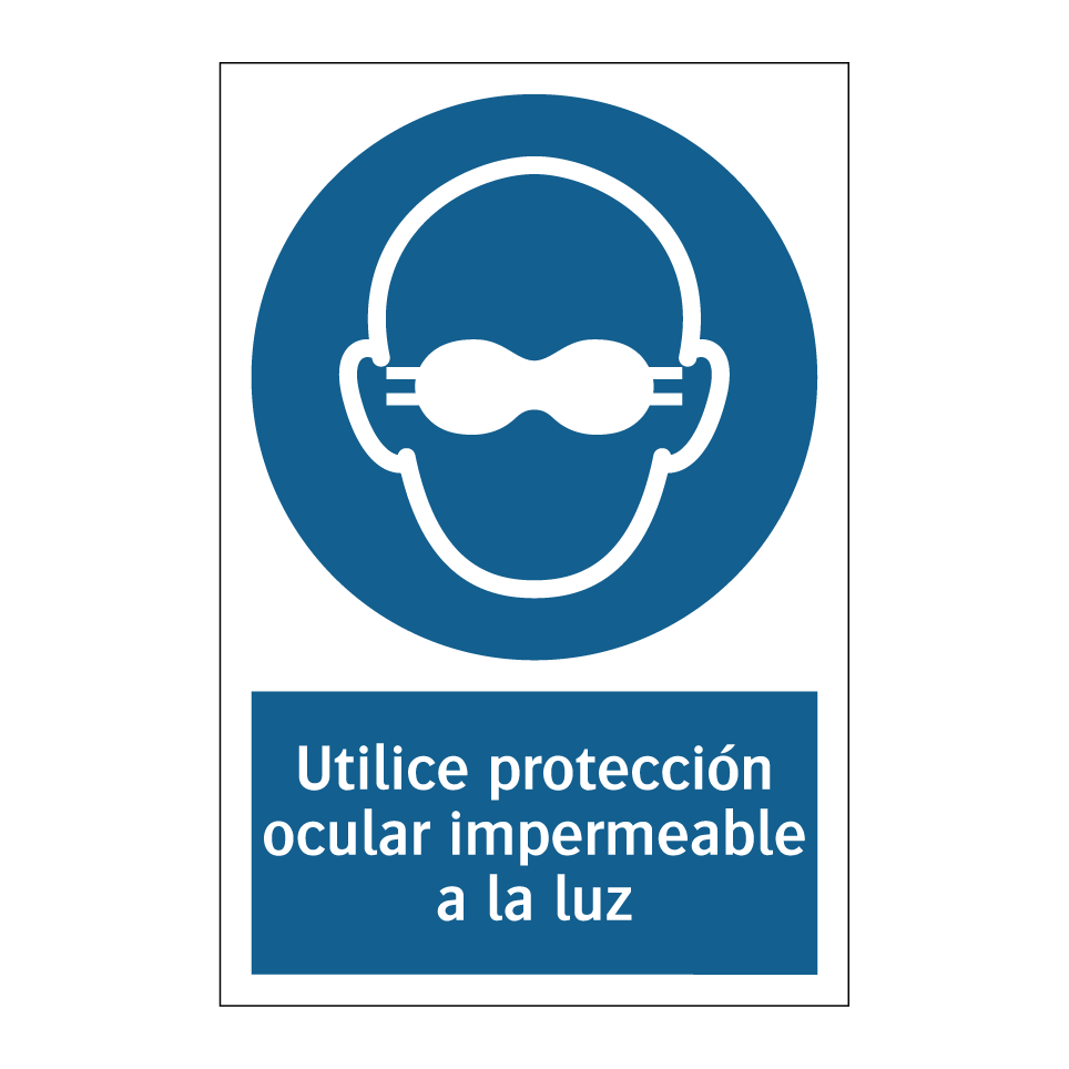 Utilice protección ocular impermeable a la luz
