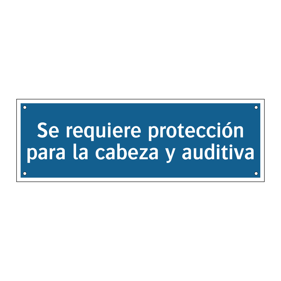 Se requiere protección para la cabeza y auditiva