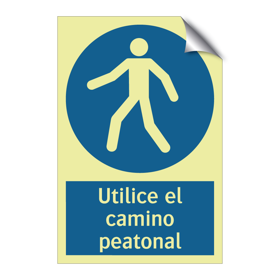 Utilice el camino peatonal