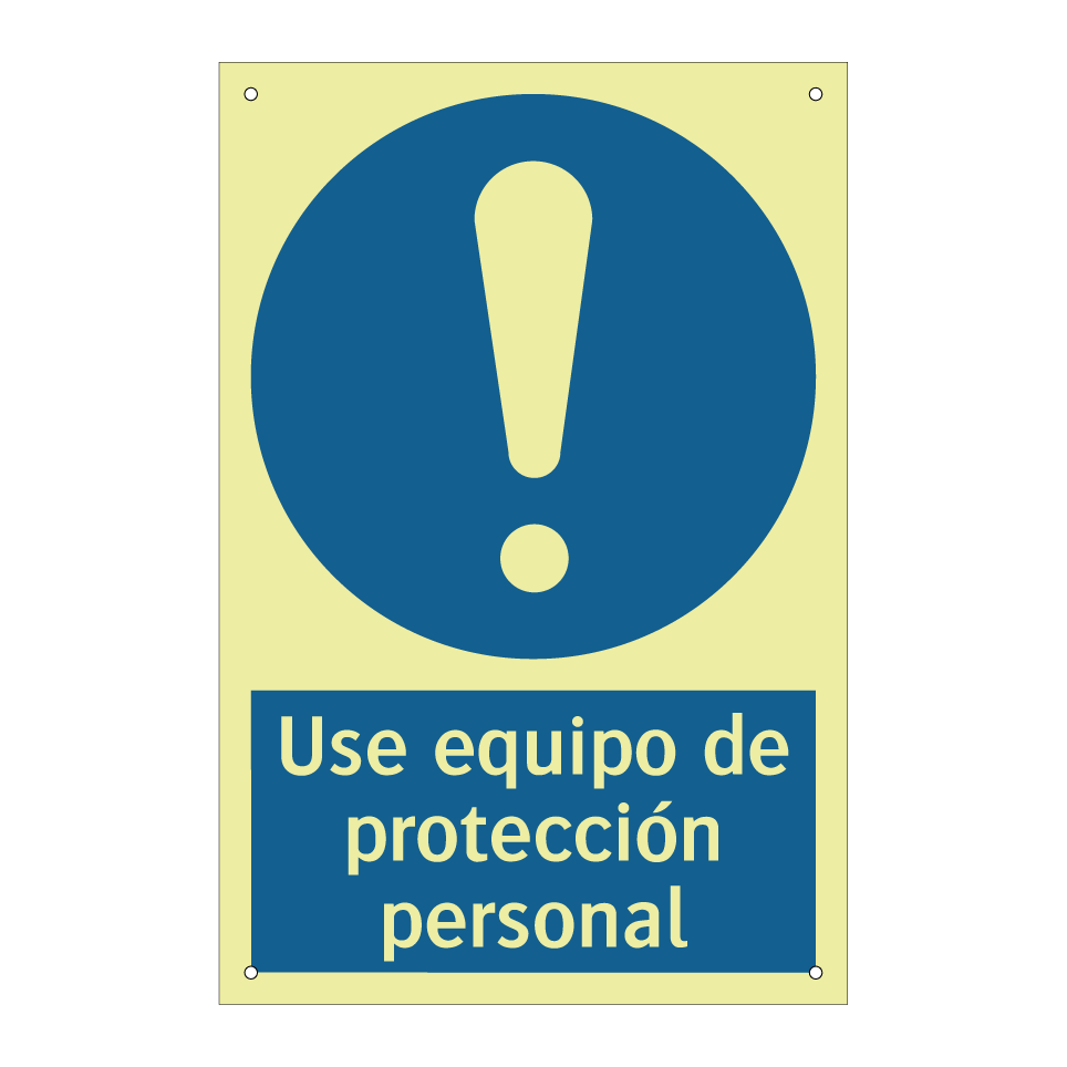 Use equipo de protección personal