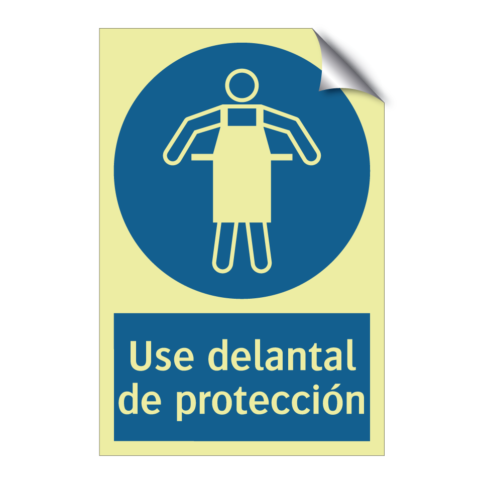 Use delantal de protección