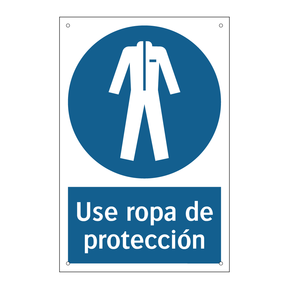 Use ropa de protección