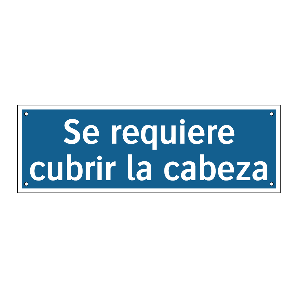 Se requiere cubrir la cabeza