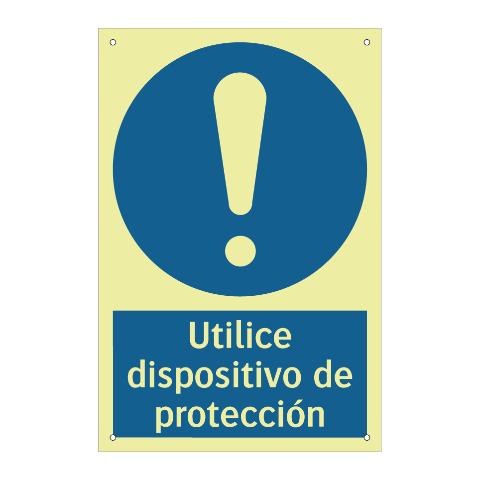 Utilice dispositivo de protección