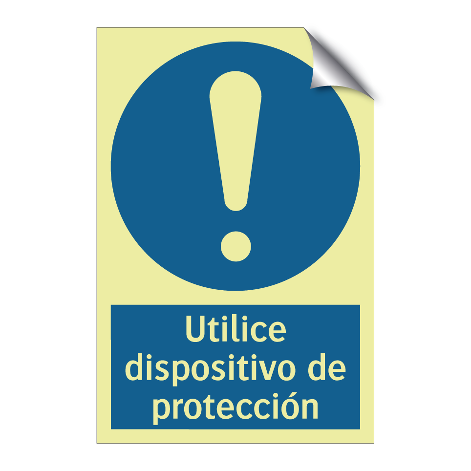 Utilice dispositivo de protección