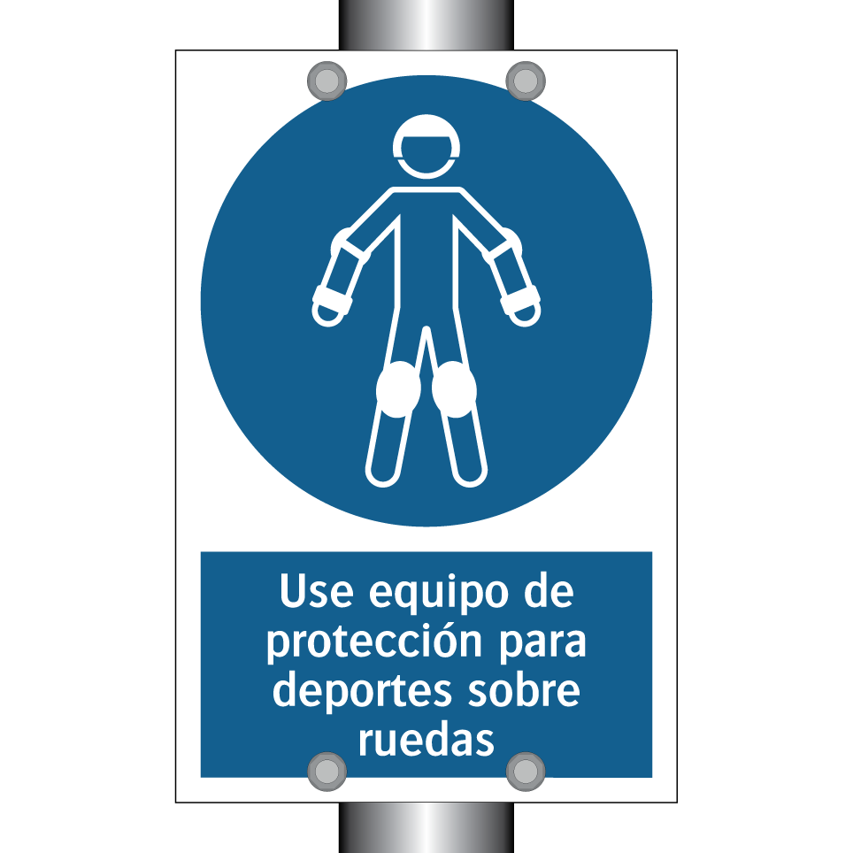 Use equipo de protección para deportes sobre ruedas
