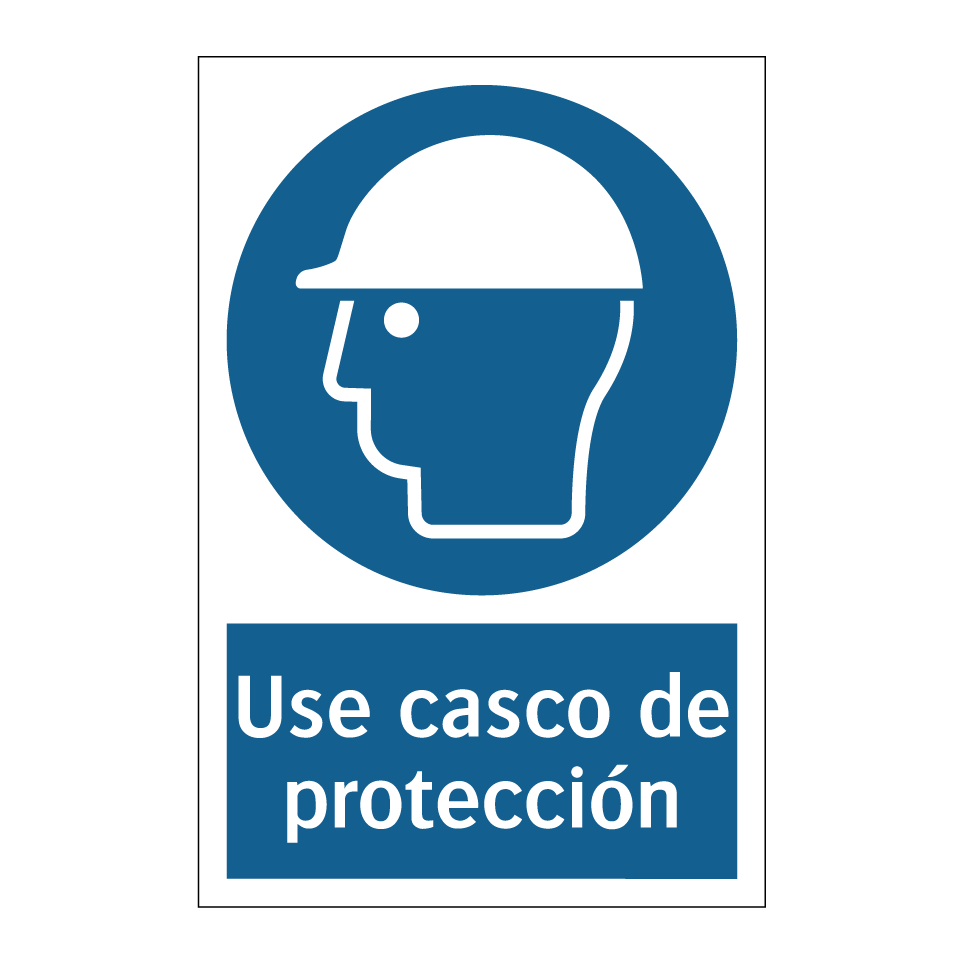Use casco de protección