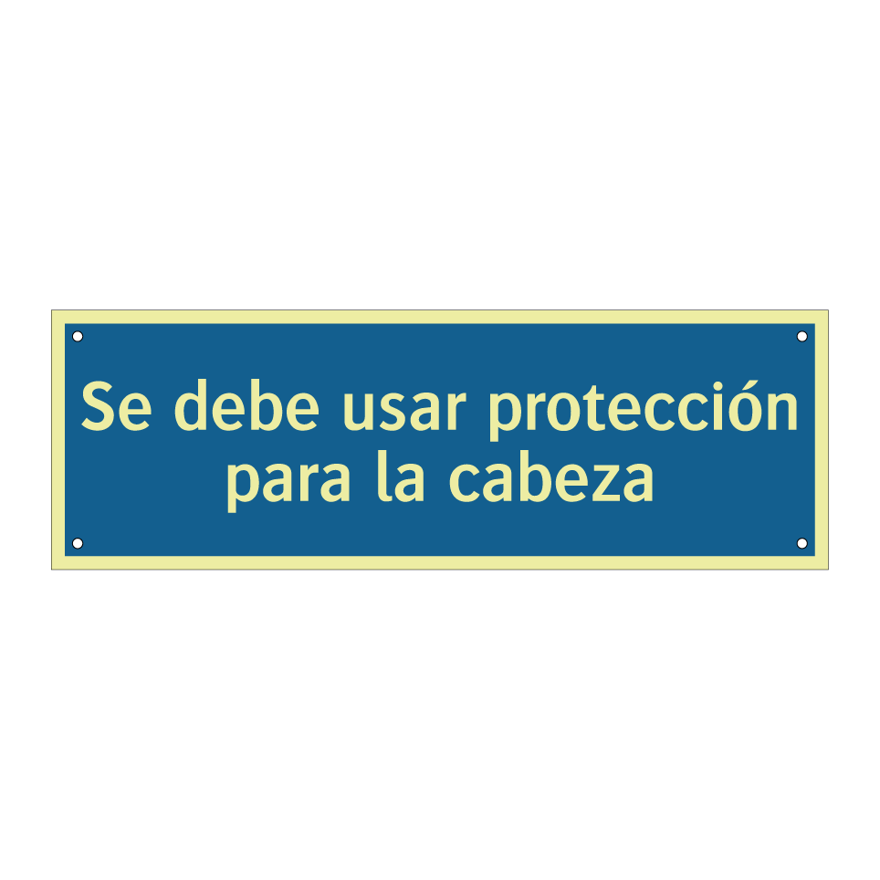 Se debe usar protección para la cabeza