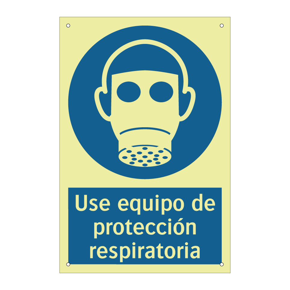 Use equipo de protección respiratoria