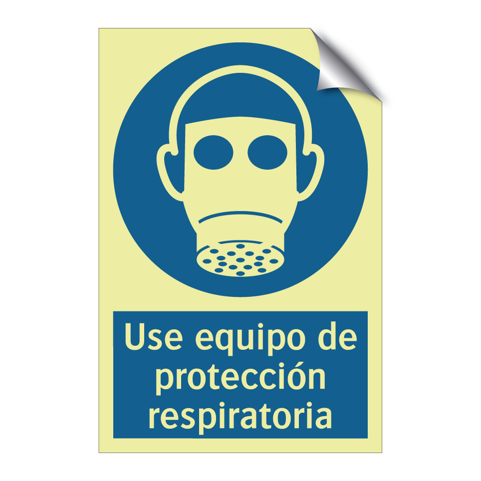 Use equipo de protección respiratoria