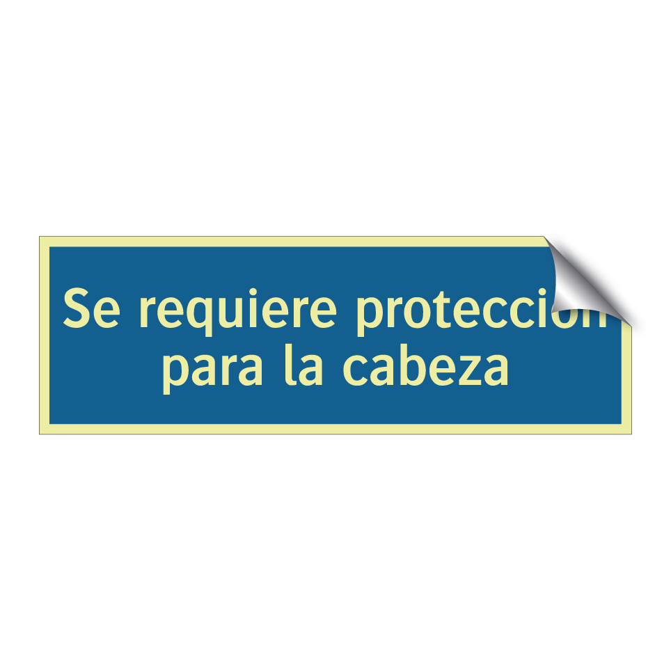 Se requiere protección para la cabeza