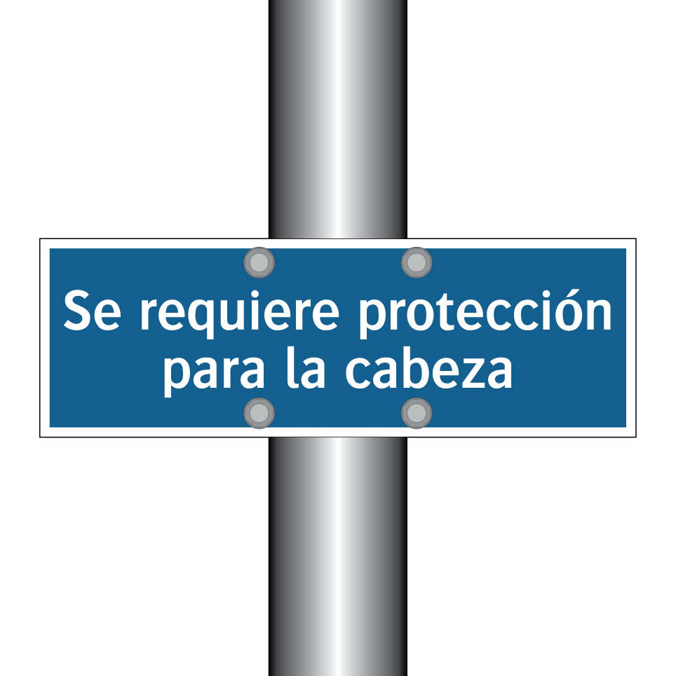 Se requiere protección para la cabeza