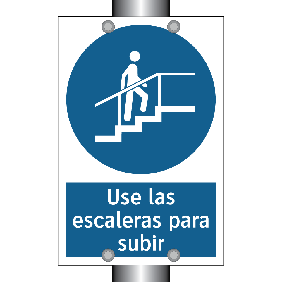 Use las escaleras para subir