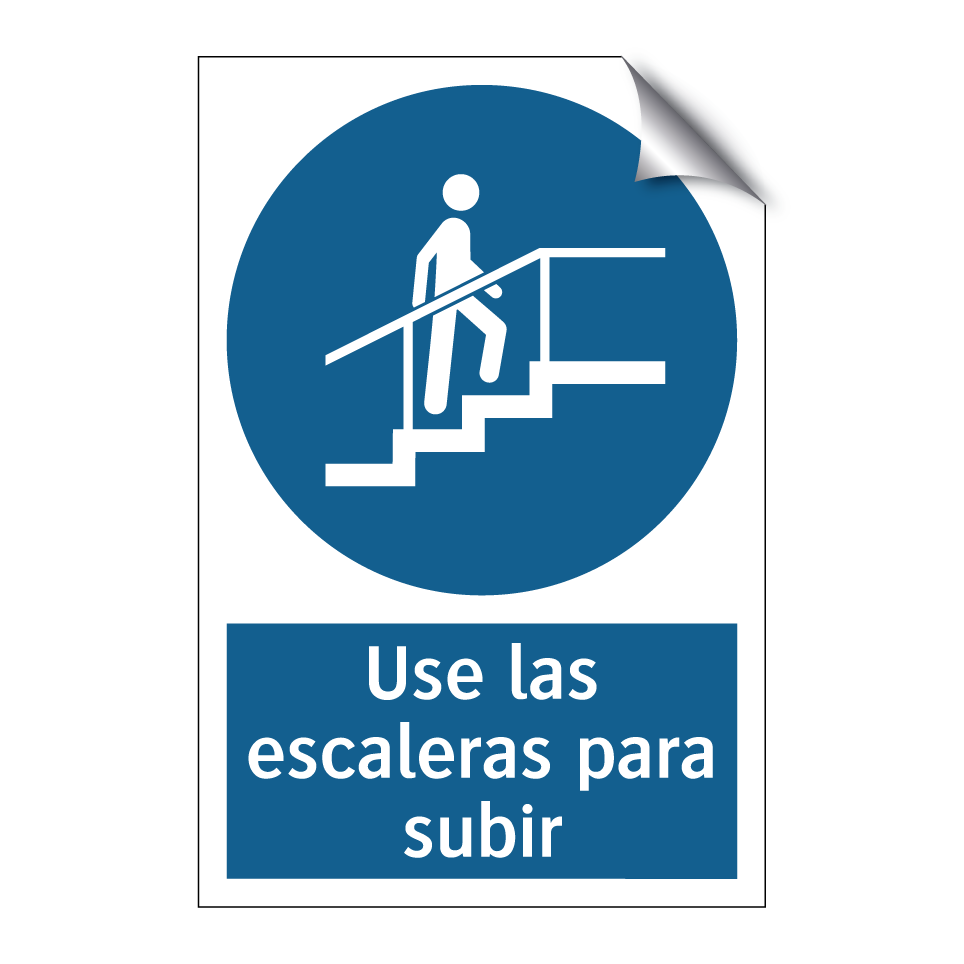 Use las escaleras para subir