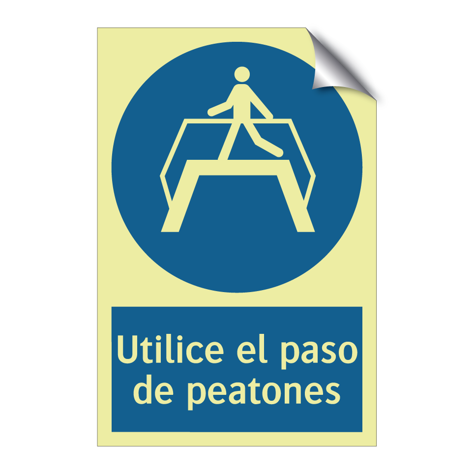 Utilice el paso de peatones